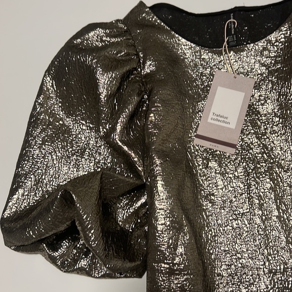 Zara Metallic Crop Top - Picture 8 of 9